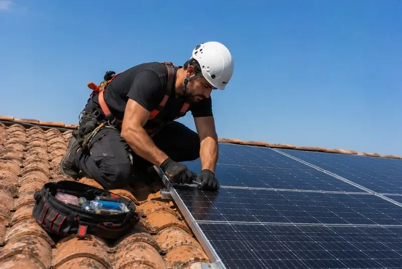 Maintenance et monitoring de panneaux solaires à Vergeroux